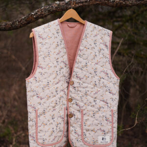 Heirloom Quilted Floral Handmade Vest
