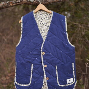 Heirloom Quilted Polka Dot Vest